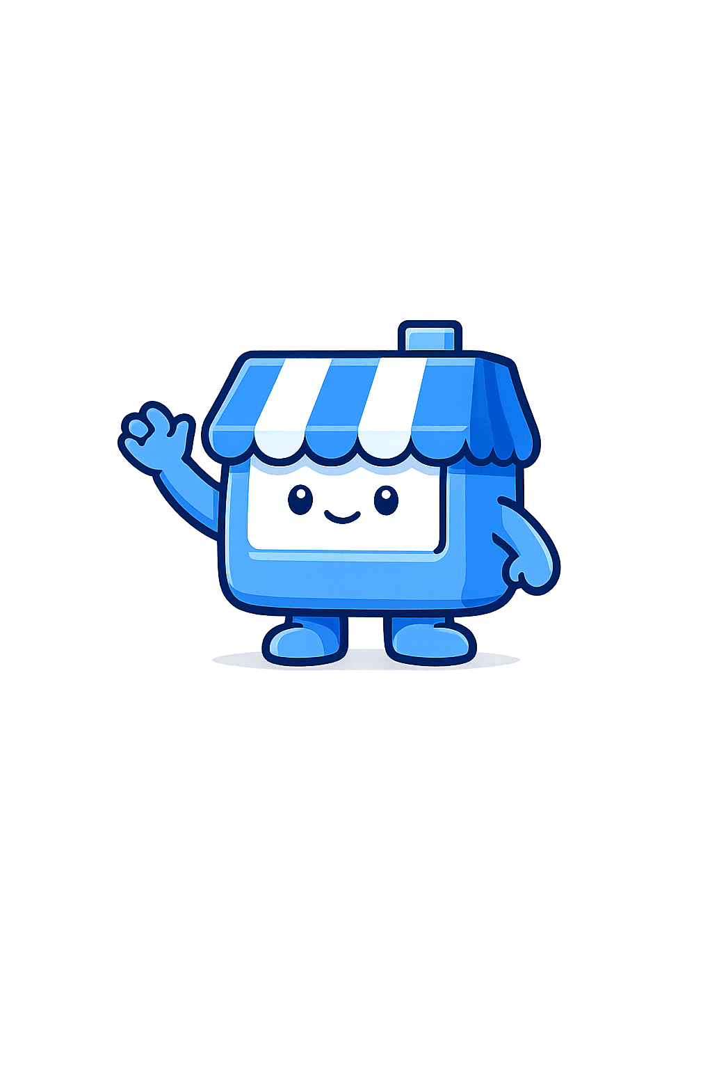 The trackxz storefront mascot waving hello